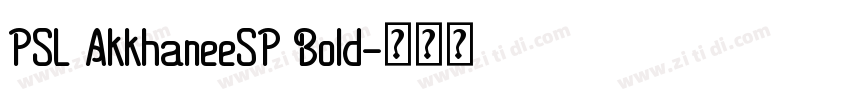 PSL AkkhaneeSP Bold字体转换